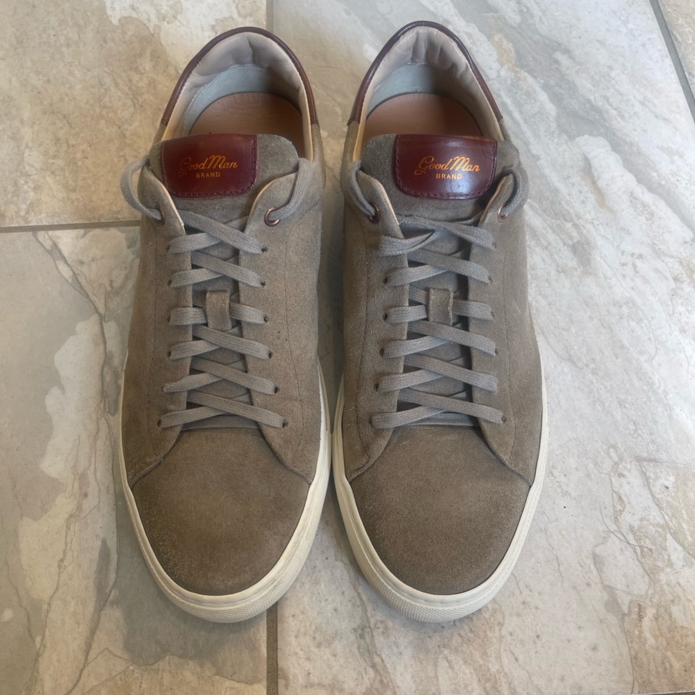 Goodman suede tennis shoes